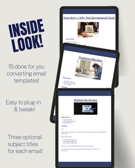 15-Email Marketing Swipe Pack – High-Converting Templates for Any Niche
