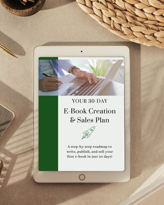 Your 30-Day E-Book Creation & Sales Plan