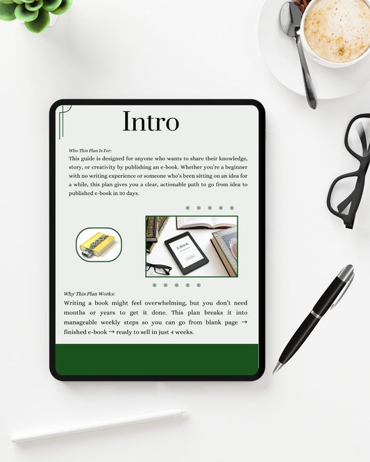 Your 30-Day E-Book Creation & Sales Plan