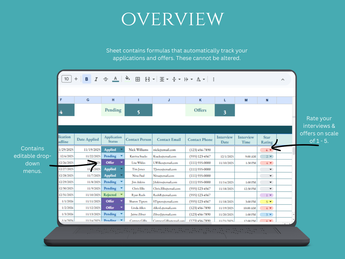 Job Application Tracker – Google Sheets (PLR Included!)