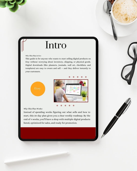 Your 30-Day Digital Downloads on Etsy Launch Plan