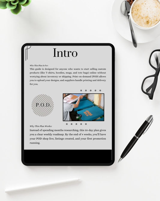 Your 30-Day P.O.D. Shop Launch Plan